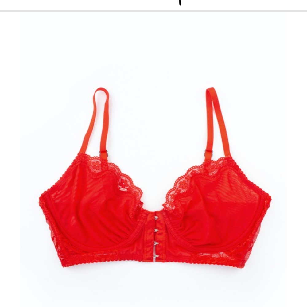 Lonely Lingerie Loretta Underwire Bra in Red (NWT)